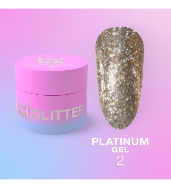 Гель для дизайна Luna Platinum Gel №2, объем 5 мл 